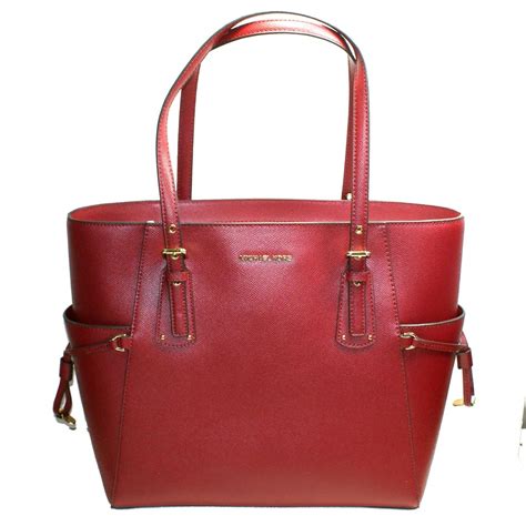 michael kors east west tote maroon|Michael Kors voyager east west.